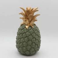 Pineapple Design Green Resin Decorative Home Decor for Wholesale