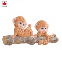 Resin monkey wall hanging kitchen entrance wall hanging free punching