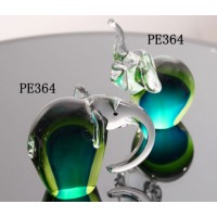 2019 New Design Crystal Centerpieces Green Elephant Glass Craft for Home Decor