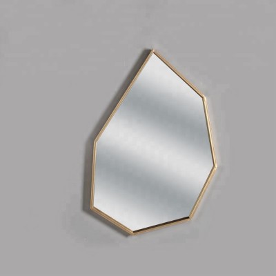 HOT SALE MOST POPULAR BEST PRICE HIGH QUALITY UNIQUE IRREGULAR HEXAGONAL HONEYCOMB DECORATIVE GOLD WALL MIRROR