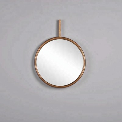 SIMPLE CLASSIC MODERN ELEGANT FANCY CHEAP HIGH QUALITY DEOCORATIVE GOLD FRAME ROUND METAL WALL MIRROR