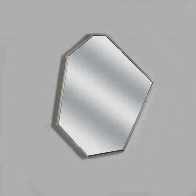 MOST POPULAR BEST PRICE HIGH QUALITY UNIQUE IRREGULAR HEXAGONAL HONEYCOMB DECORATIVE SILVER WALL MIRROR