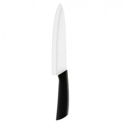 8" WHITE BLADE ZIRCONIUM DIOXIDE CERAMIC CHEF KNIFE W/ABS WITH TPR COATING HANDLE