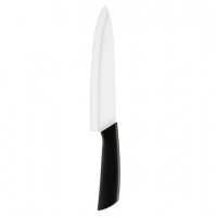 8" WHITE BLADE ZIRCONIUM DIOXIDE CERAMIC CHEF KNIFE W/ABS WITH TPR COATING HANDLE